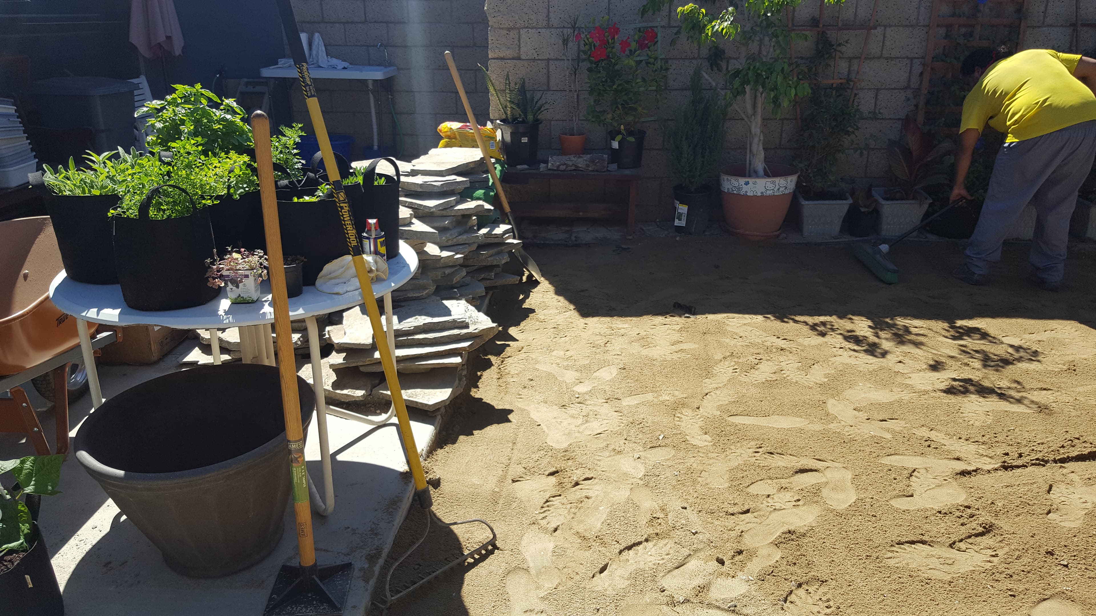 Breaking ground on the renovation